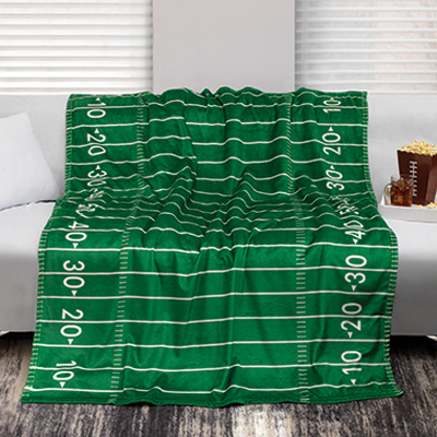 #3789 Football Field Throw Blanket