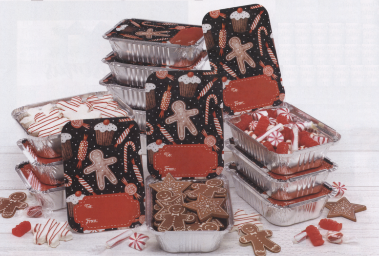 #3815 Sugar & Spice Gingerbread Foil Tins S/12 