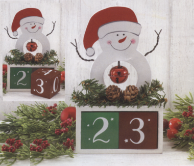 #3818 Snowman Block Countdown 