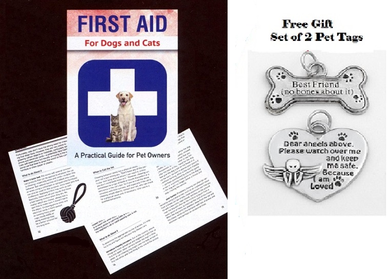 #4900 First Aid For Dogs and Cats Free Gift Pet Tags