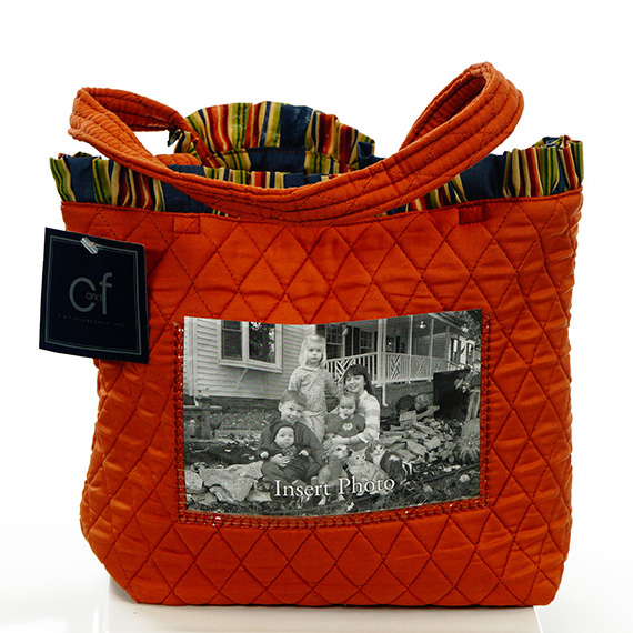 #7022 Picture Tote Glazed Ginger