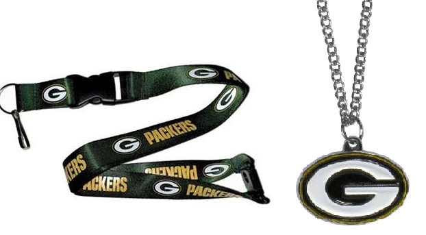 #0994 Green Bay Packers Necklace and Lanyard